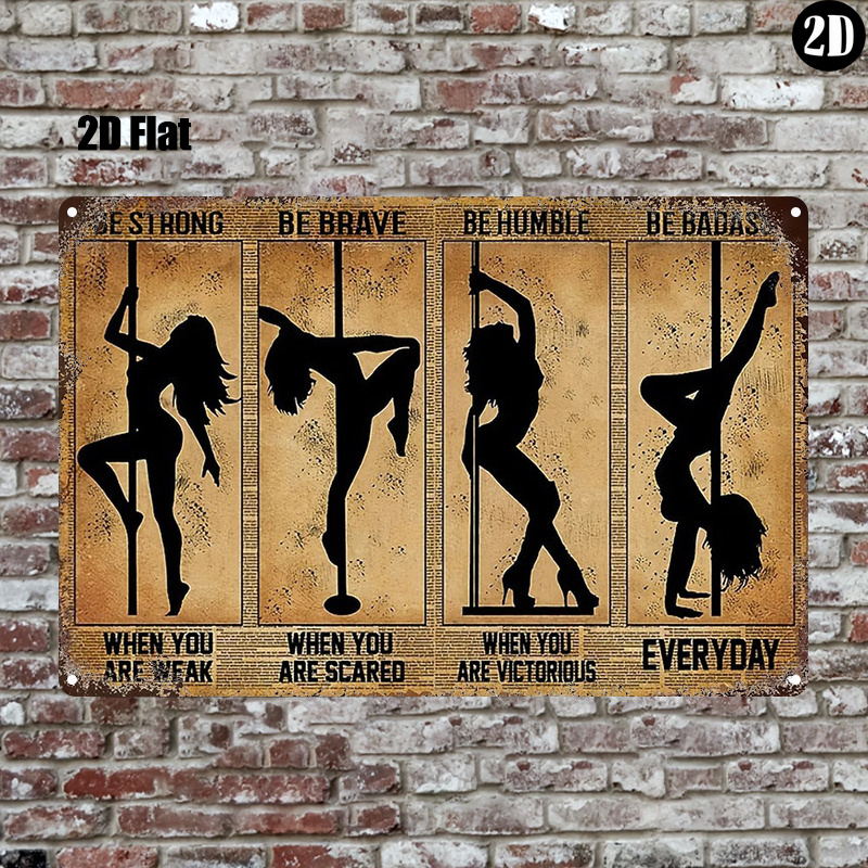Vintage Collectible Signs - Прямоугольная винтажная металлическая табличка с силуэтом