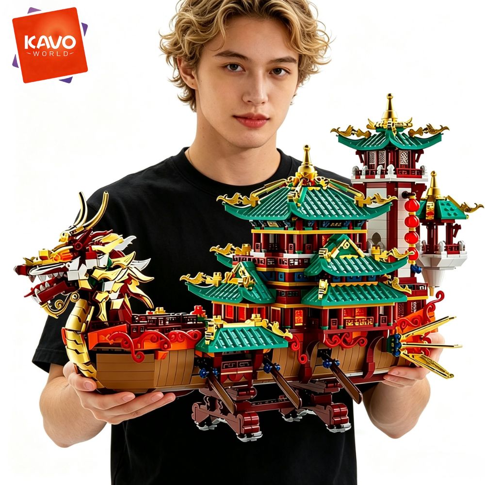 Vintage Toys Collector - KAVOWORLD 2453 детали: Конструктор «Драконий корабль»