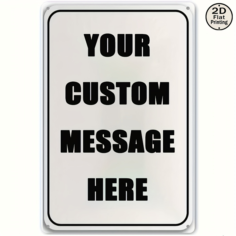 Vintage Collectible Signs - Металлическая табличка на заказ с вашим