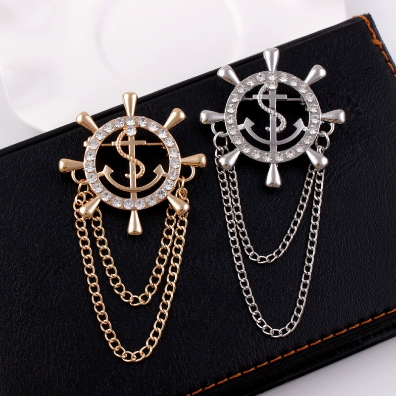 Vintage Things Collection - Винтажный значок для костюма, кисточка-цепочка в