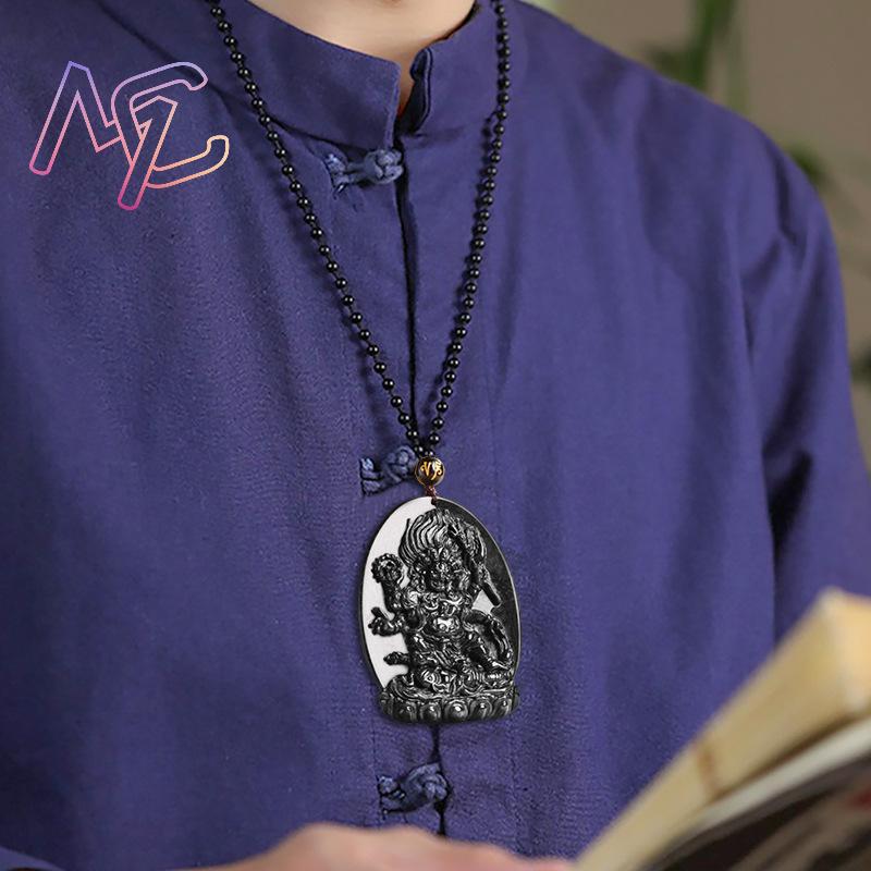 Мьянма Жадеит Страж Божество К – обзор и цена Vintage Necklace