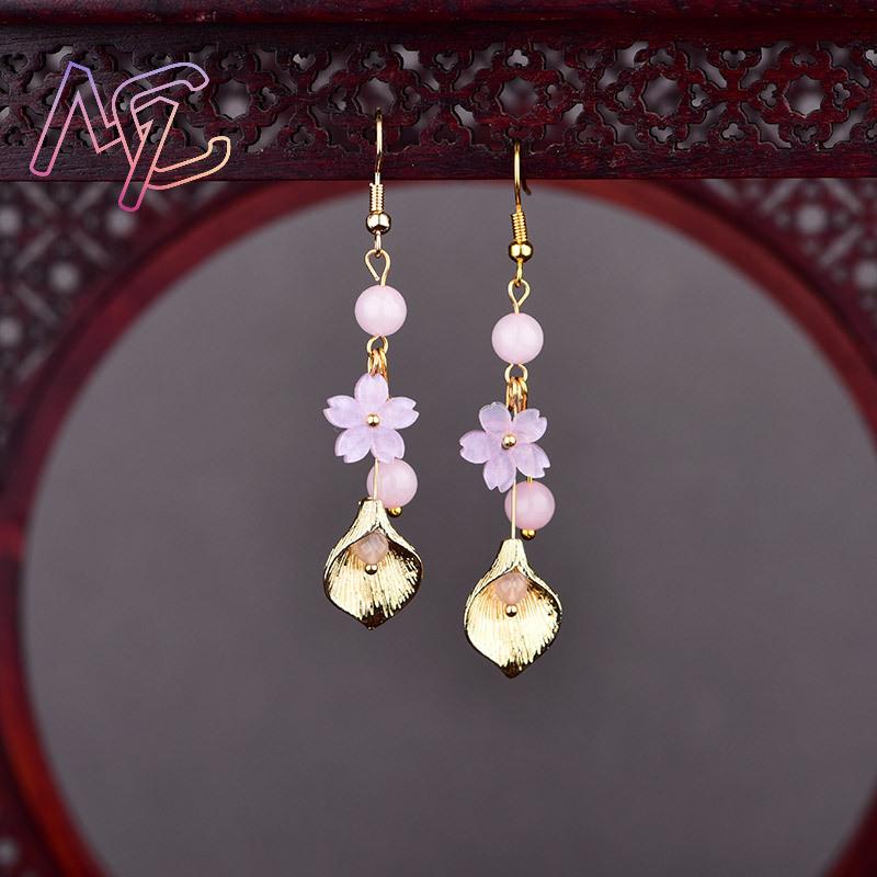 Розовые серьги с цветком из на – обзор и цена Vintage Collectible Item